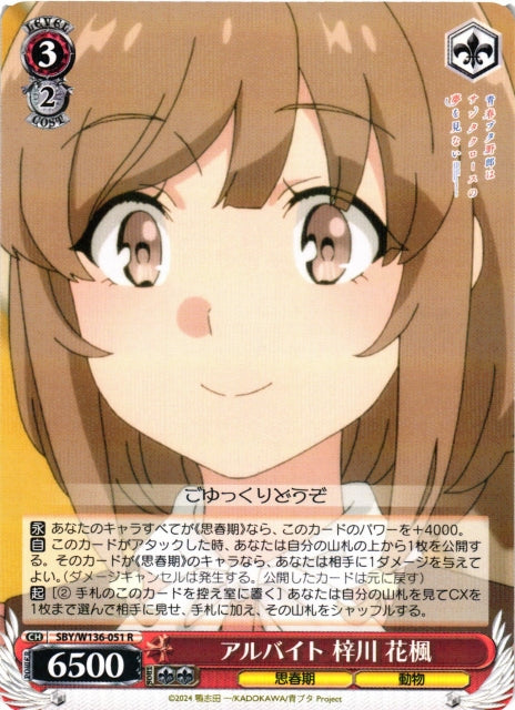 Part-time worker: Hanae Azusagawa