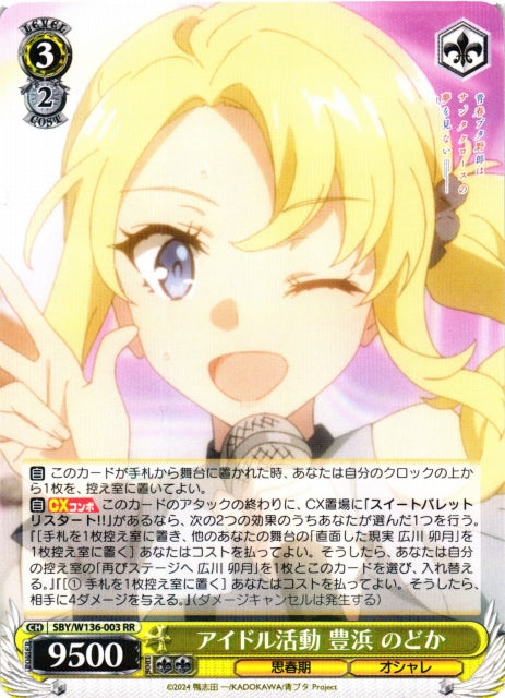 Idol activities: Nodoka Toyohama