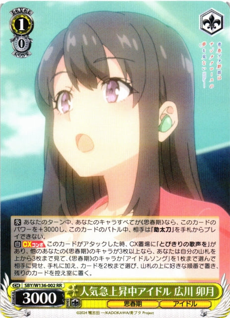 Rising idol Hirokawa Uzuki
