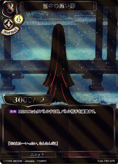 Black shadow in the snow