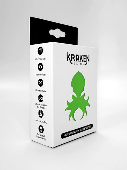 Kraken Skins - Parakeet Green Matte Sleeves