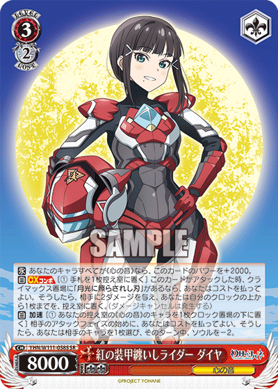The Crimson-Armored Rider, Dia