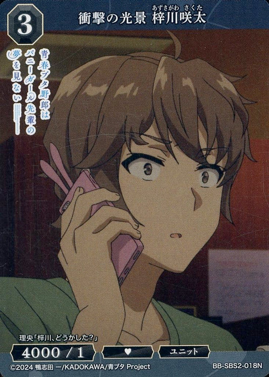 A shocking sight: Sakuta Azusagawa