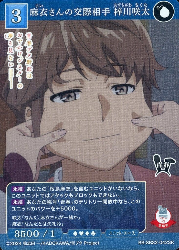 Mai's partner, Sakuta Azusagawa