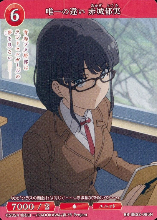 The only difference is Akagi Ikumi