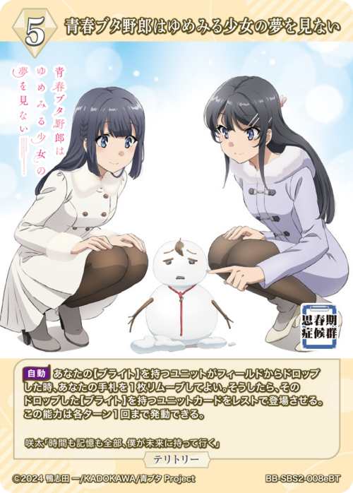 Rascal Does Not Dream of a Dreaming Girl / Shoko Makinohara (signed by Inori Minase in blue foil)