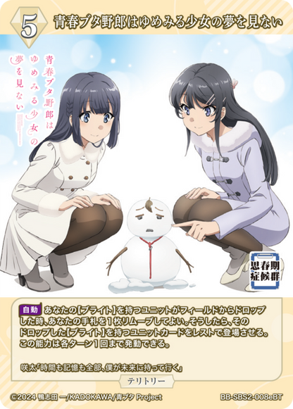 Rascal Does Not Dream of a Dreaming Girl / Shoko Makinohara (signed by Inori Minase in blue foil)