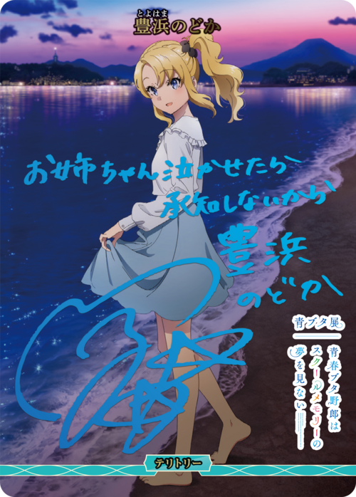 Mysterious Story/Toyohama Nodoka (signed by Uchida Maaya in blue foil)