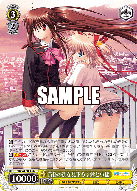 Suzu and Komari look down on the city at dusk.