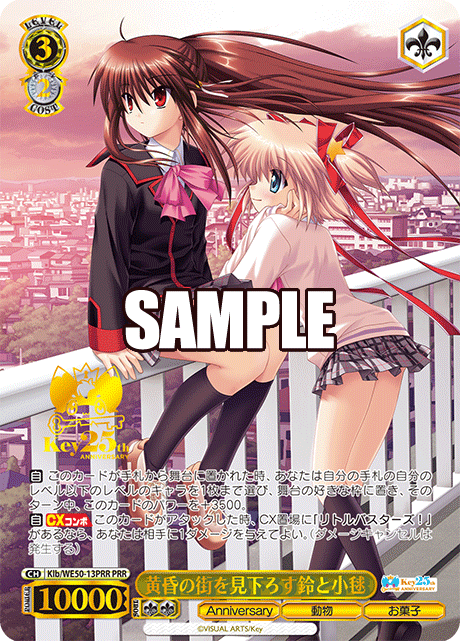 Suzu and Komari look down on the city at dusk.