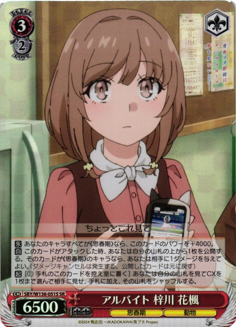 Part-time worker: Hanae Azusagawa