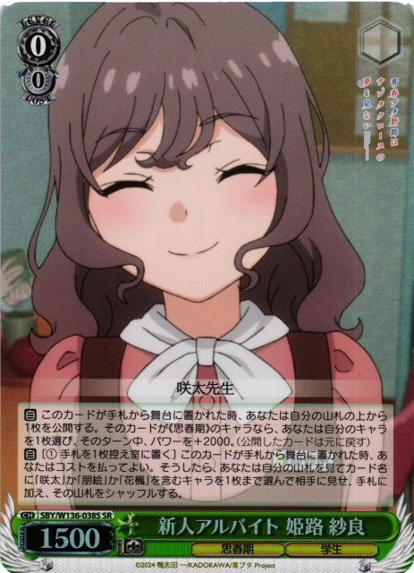 New part-time employee: Sara Himeji