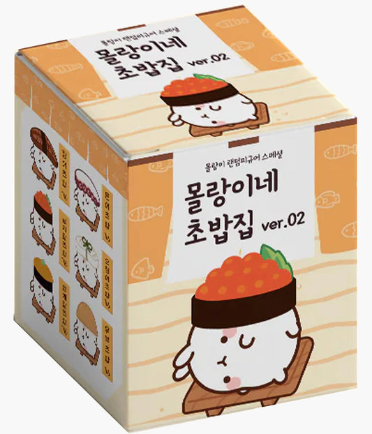 Molang's Sushi Shop Random Figure Deco Toy