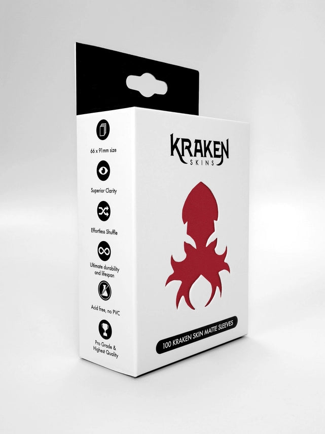 Kraken Skins - Crimson Red Matte Sleeves