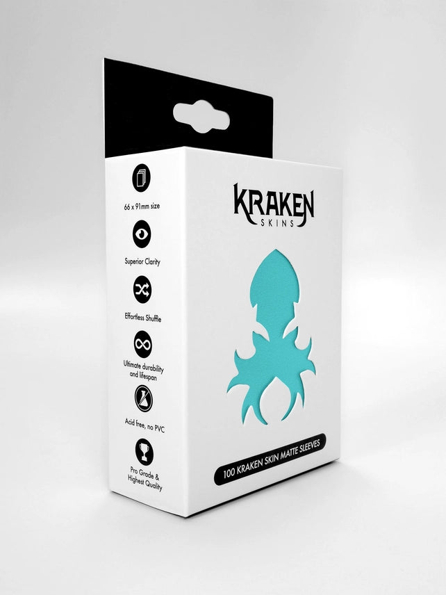 Kraken Skins - Bright Turquoise Matte Sleeves