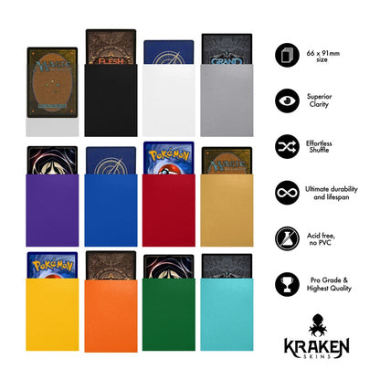 Kraken Skins - Dandelion Yellow Matte Sleeves