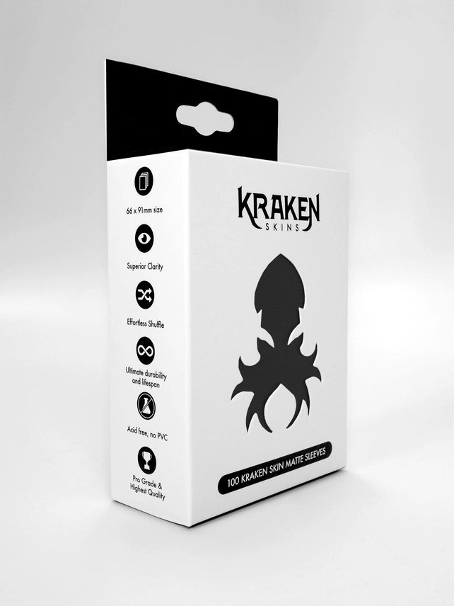 Kraken Skins - Obsidian Black Matte Sleeves
